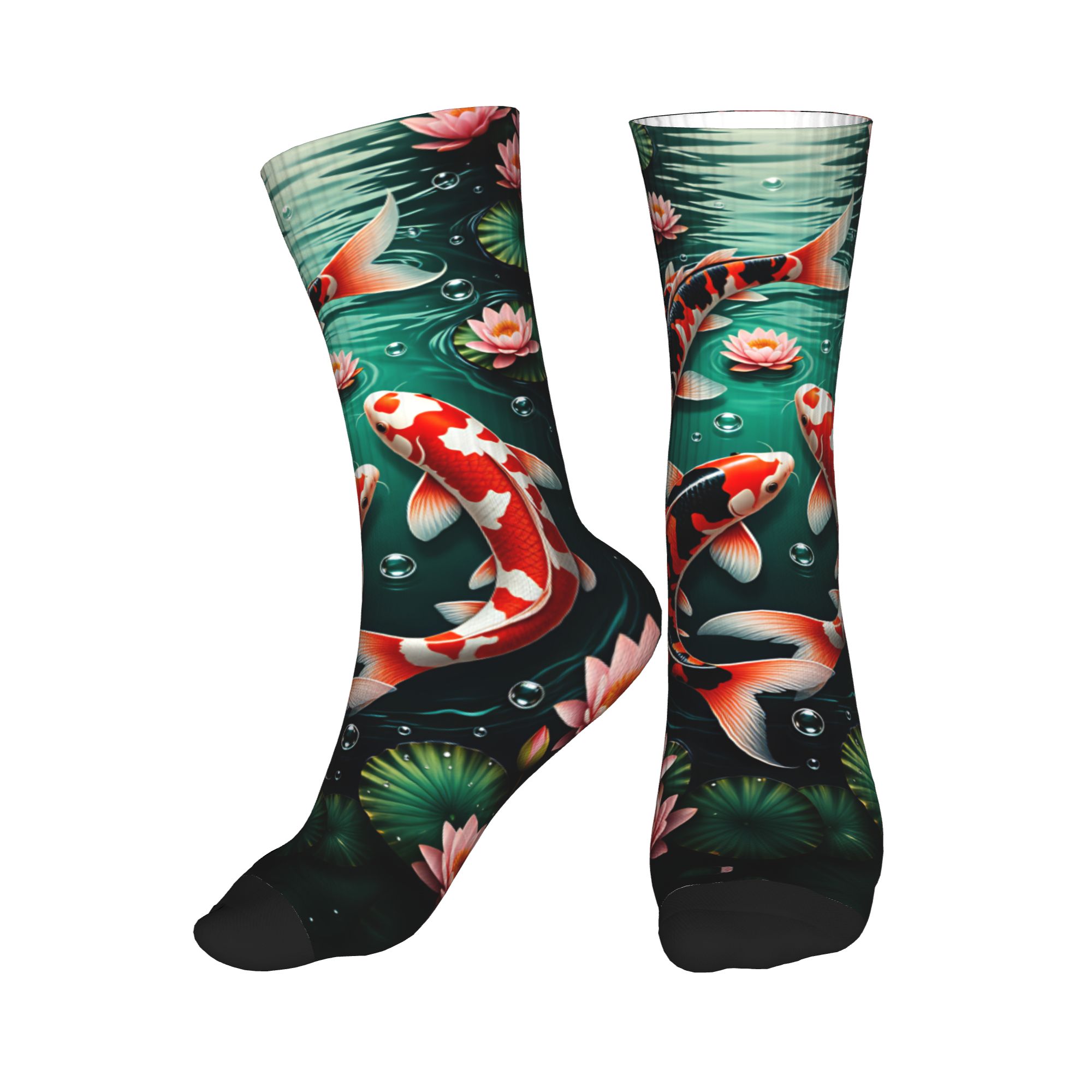 Üç Koi Lotus Koyu Gölet Feng S - Dress Sock Men incelemesi ve fiyatı